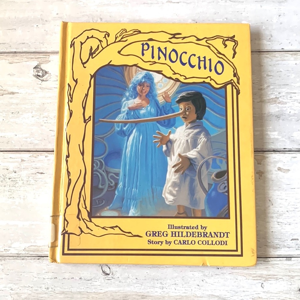 Vintage 1986 Pinocchio by Carlo Collodi Illustrated Hardback Children’s Book NEW